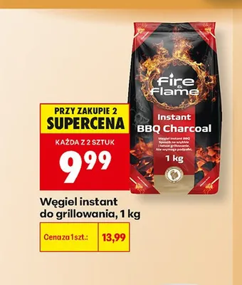 Węgiel instant do grillowania Fire Flame promocja w Biedronka