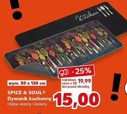 Dywanik kuchenny różne wzory i kolory promocja w Kaufland
