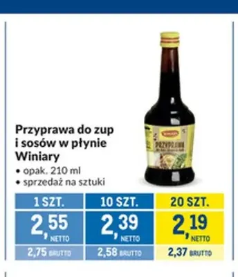 Przyprawa do zup i sosów w płynie Winiary promocja w Makro