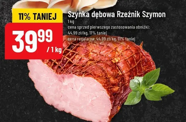 Szynka dębowa Rzeźnik Szymon promocja w POLOmarket