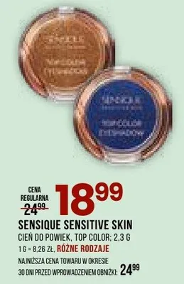 Cień do powiek Top Color Sensique Sensitive Skin promocja w Drogerie Natura