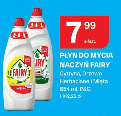 Płyn do mycia naczyń Fairy Cytryna promocja w Chorten