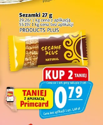 Sezamki Products Plus promocja w Prim Market