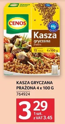 Kasza gryczana prażona CENOS 4 x 100 g promocja w Selgros