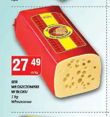 Ser włoszczowski w bloku Włoszczowa promocja w Chorten
