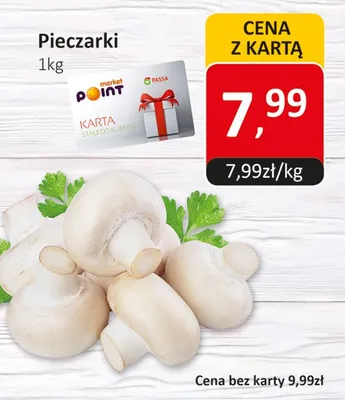 Pieczarki promocja w Market Point