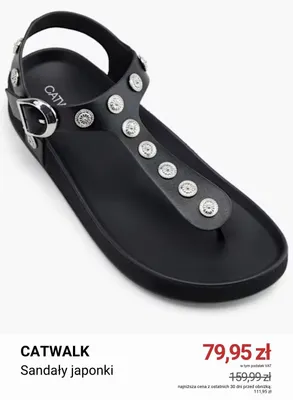 Sandały japonki Catwalk promocja w Deichmann