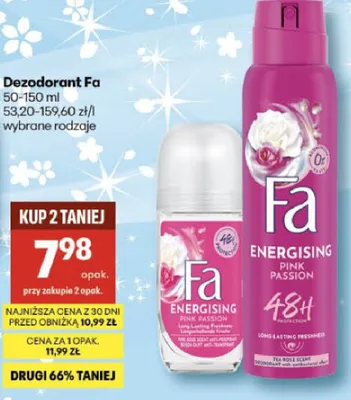 Dezodorant Energising Pink Passion promocja w Delikatesy Centrum