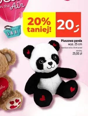 Pluszowa panda wys. 25 cm promocja w Dealz