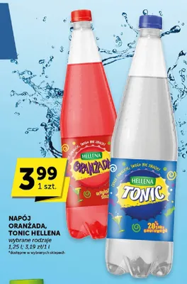 Napój Oranżada, Tonic Hellena wybrane rodzaje promocja w Euro Sklep
