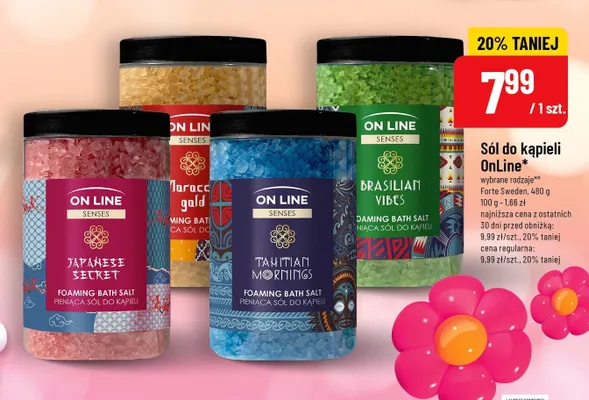 Sól do kąpieli wybrane rodzaje OnLine promocja w POLOmarket