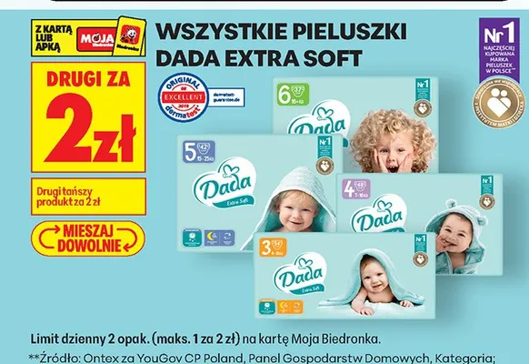Pieluszki Extra Soft promocja w Biedronka
