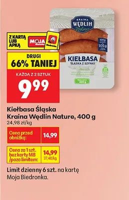 Kiełbasa śląska promocja w Biedronka