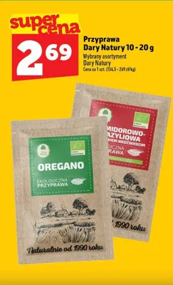 Przyprawa Dary Natury oregano promocja w TOPAZ