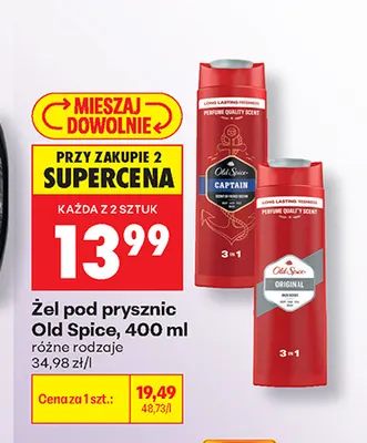 Żel pod prysznic Old Spice Captain promocja w Biedronka