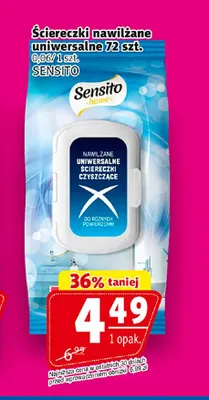 Ściereczki nawilżane uniwersalne Sensito promocja w Prim Market