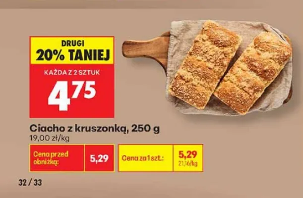Ciacho z kruszonką promocja w Biedronka