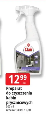 Preparat do czyszczenia kabin prysznicowych Clair promocja w Leclerc