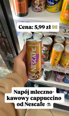 Napój mleczno-kawowy Nescafé Cappuccino promocja w Dino