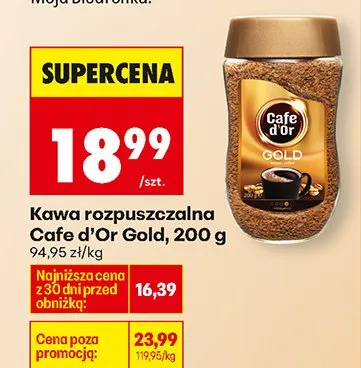 Kawa rozpuszczalna Gold promocja w Biedronka