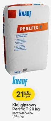 Klej gipsowy Knauf Perlfix T promocja w Castorama