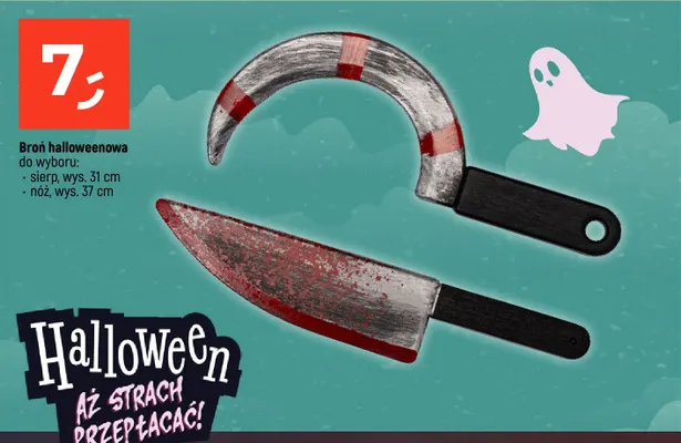 Broń halloweenowa sierp promocja w Dealz