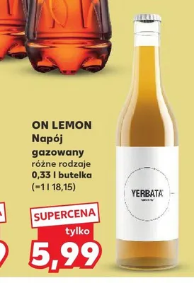 Napój gazowany On Lemon Yerbata promocja w Kaufland