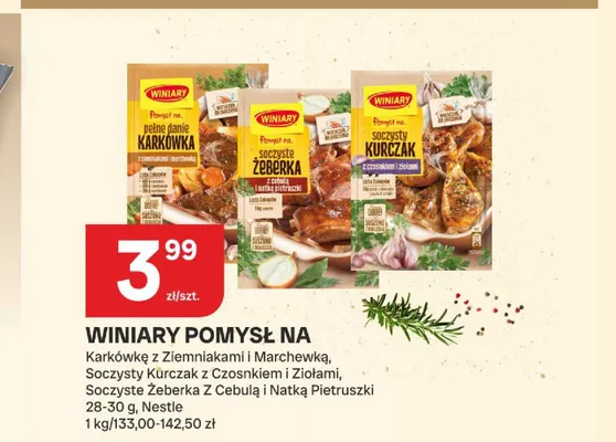 Winiary Pomysł na Soczysty Kurczak z Czosnkiem i Ziołami promocja w Chorten