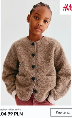 Rozpinana bluza z misia H & M promocja w H&M