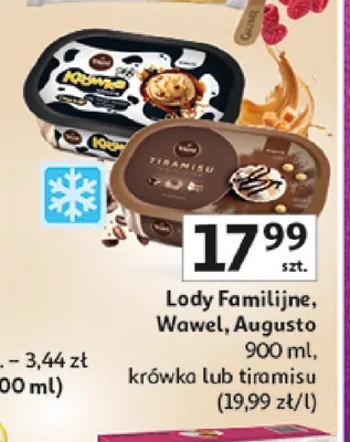 Lody Familijne tiramisu promocja w Auchan