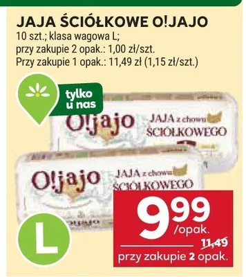 Jaja ściółkowe klasa wagowa L promocja w Stokrotka