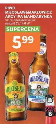 Piwo Miłosław & Makłowicz Arcy IPA Mandarynka promocja w Stokrotka