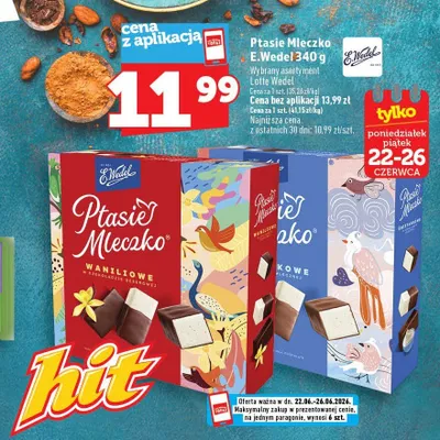 Ptasie Mleczko E.Wedel Waniliowe promocja w TOPAZ