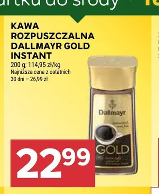 Kawa rozpuszczalna Dallmayr Gold Instant promocja w Stokrotka