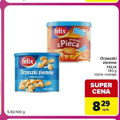 Orzeszki ziemne z pieca z solą Felix promocja w Carrefour Market