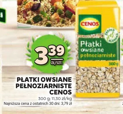 Płatki owsiane pełnoziarniste promocja w Stokrotka