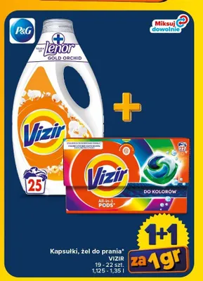 Kapsułki do prania Vizir All-in-1 Pods Do Kolorów promocja w Carrefour