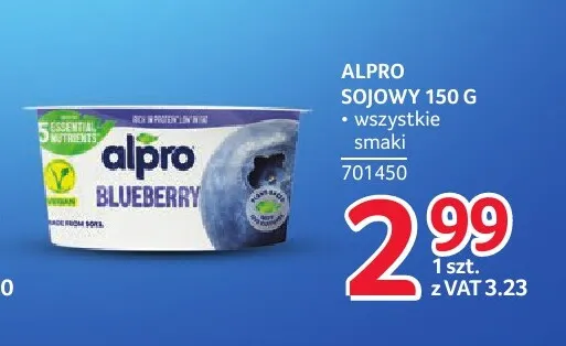 Jogurt sojowy Alpro promocja w Selgros