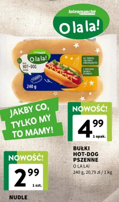 Bułki hot-dog pszenne promocja w Intermarche