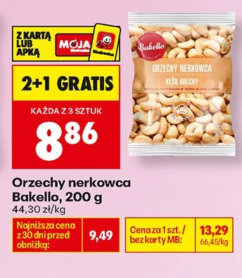 Orzechy nerkowca Bakello promocja w Biedronka