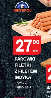 Parówki filetki z filetem indyka Indykpol promocja w Chorten
