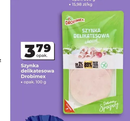 Szynka delikatesowa z kurcząt Drobimex promocja w Odido