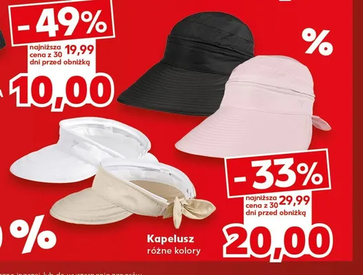 Kapelusz damski promocja w Kaufland