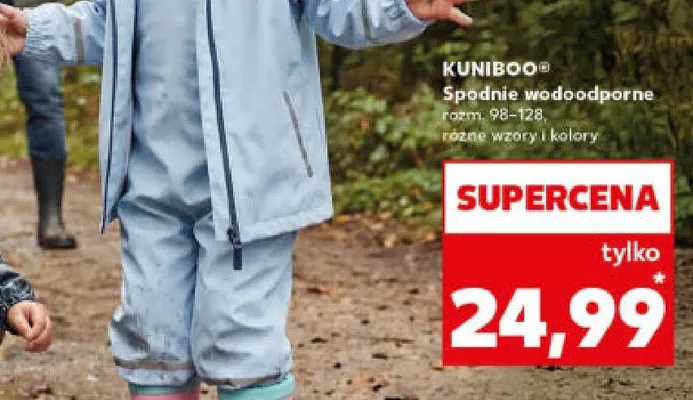 Spodnie wodoodporne różne wzory i kolory promocja w Kaufland