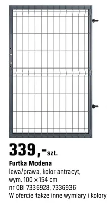 Furtka Modena promocja w OBI