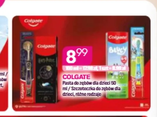Szczoteczka do zębów dla dzieci Colgate promocja w Drogerie Koliber