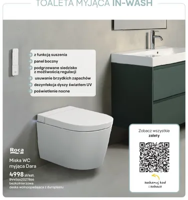 Miska WC myjąca Roca Dara promocja w Castorama