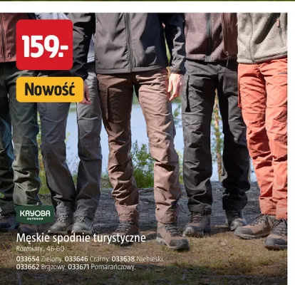 Męskie spodnie turystyczne Kayoba Outdoor promocja w Jula