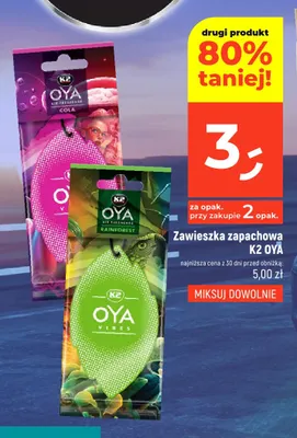 Zawieszka zapachowa K2 Oya Rainforest promocja w Dealz