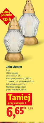 Znicz Diament 24 cm promocja w Lidl